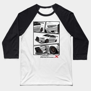 Mitsubishi Lancer EVO X Ehite, Evolution X, JDM Baseball T-Shirt